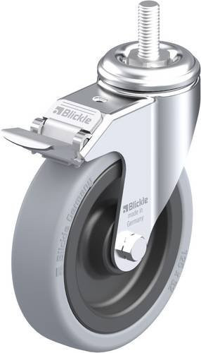 Blickle Lenkrolle LKRA-VPA 126K-FI-GS12 mit Feststeller, Rad-Durchmesser: 12,5 cm, Tragfähigkeit: 120 kg, grau/schwarz - Bild 1