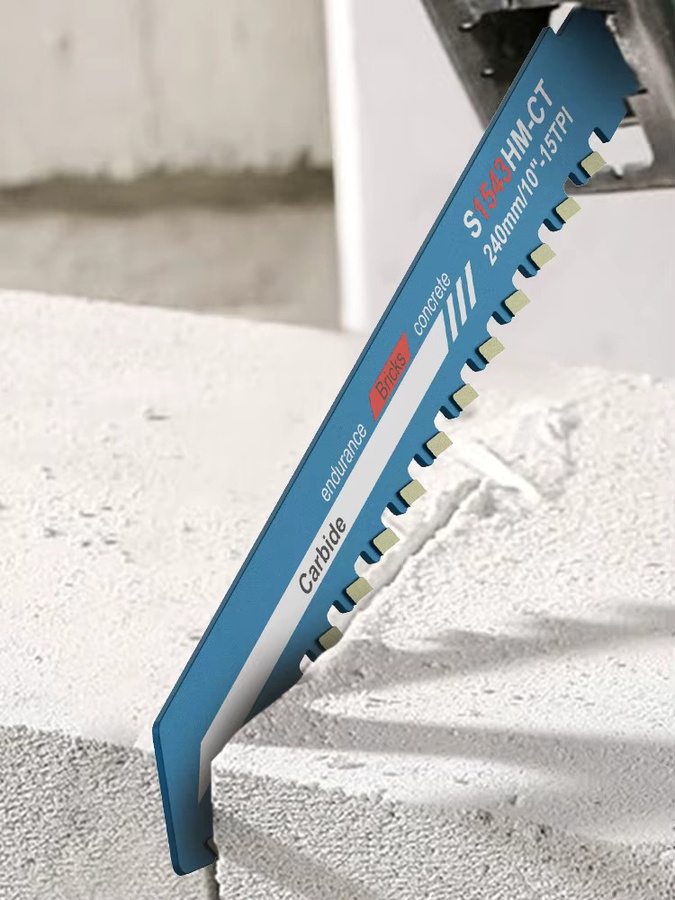 Toorise Metall-Säbelsägeblatt-Set zum Schneiden von Holz und Beton, 10 und 12 Zoll, 15 und 20 TPI - Bild 4