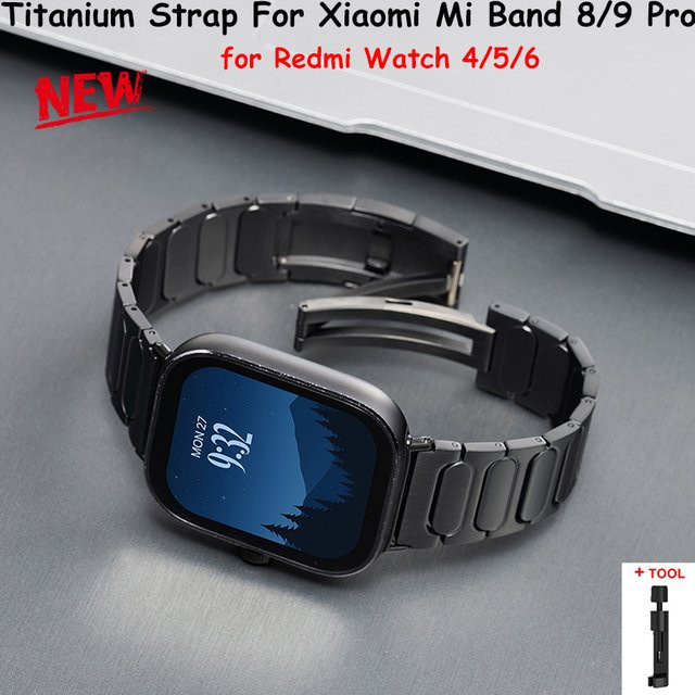 CAOWTAN Uhrenarmband Titan, Edelstahl, Schwarz, Unisex - Bild 1