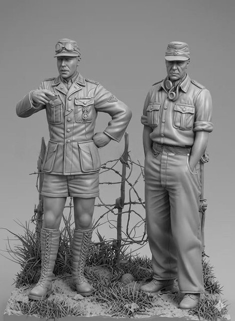 BAANFU Figurenmodellbausätze Panzerbesatzung, Maßstab 1:35, unmontiert und unbemalt - Bild 1