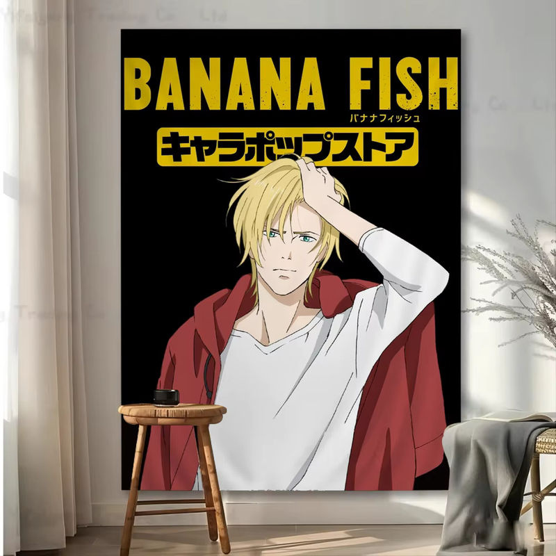 Banana Fish Anime Wandteppich Multicolor Wandbehang zur Dekoration - Bild 4