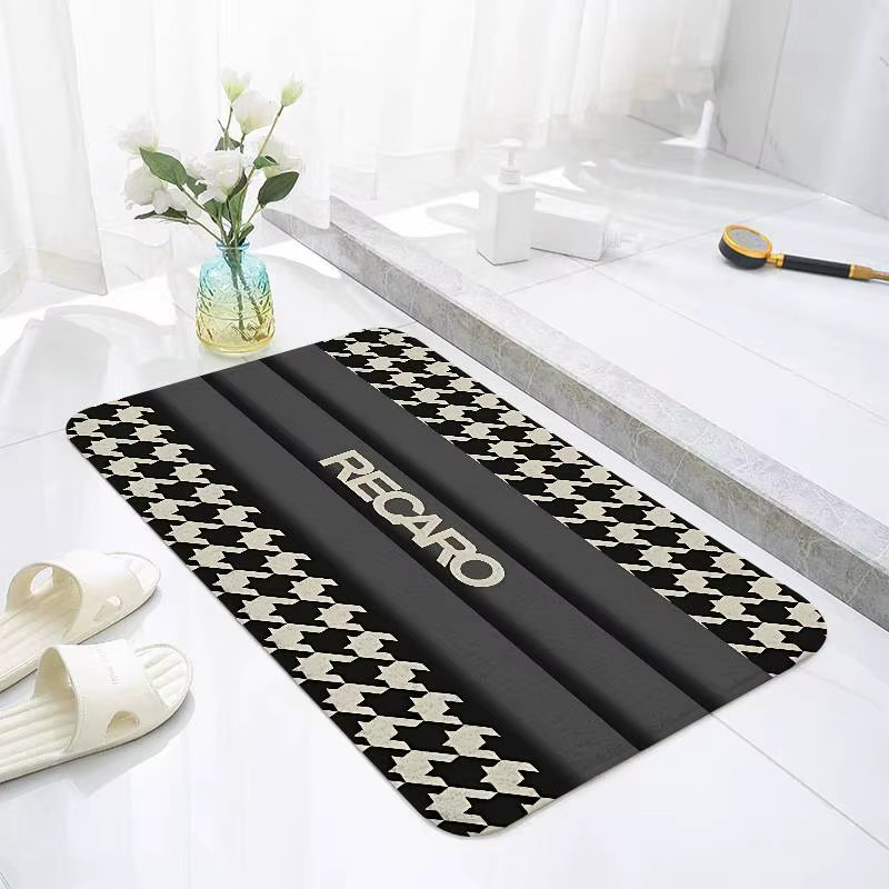 J-Custom Recaros Bodenmatte in Schwarz, moderner und flauschiger Heimteppich für Wohnzimmer und Kinderzimmer, B/T: 60 x 40 cm - Bild 4