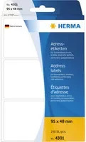 HERMA Adressetiketten aus Papier in Weiß, B: 95 mm, H: 48 mm - Bild 1