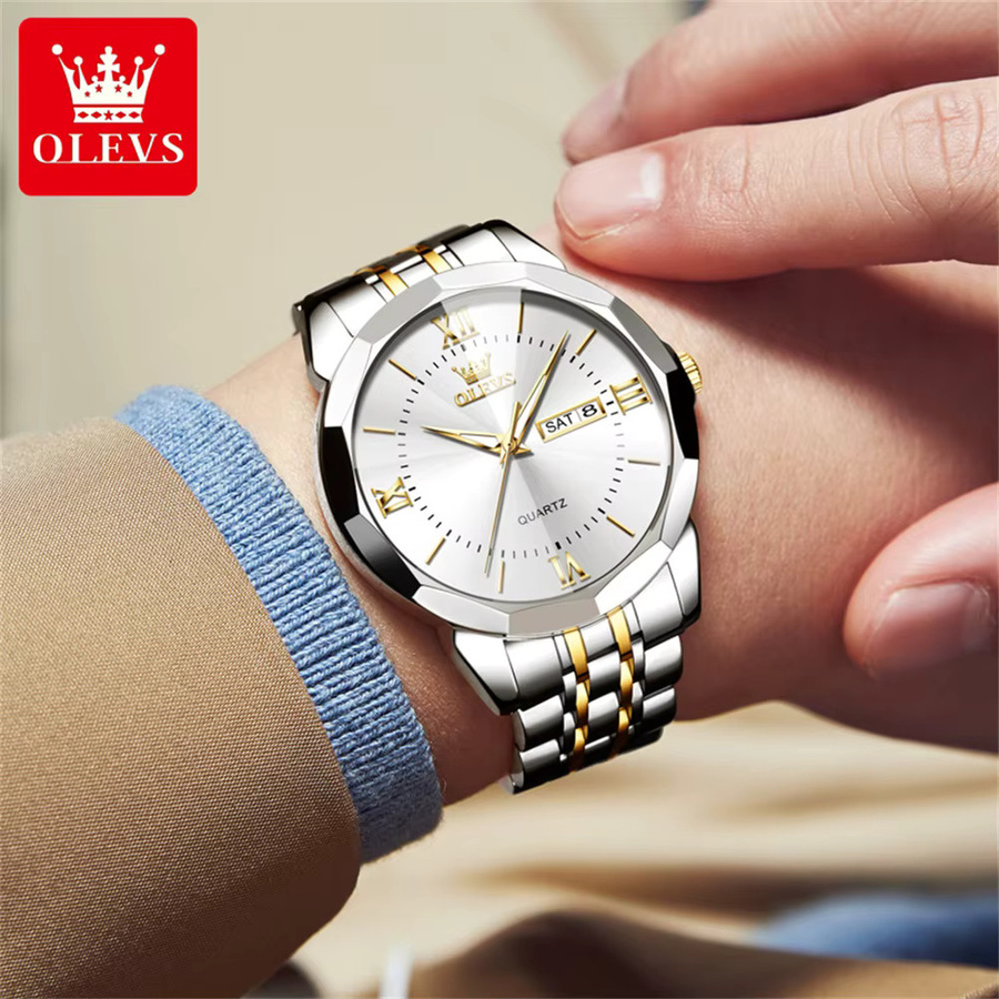 OLEVS Armbanduhr, Herren, Stahlarmband - Bild 3