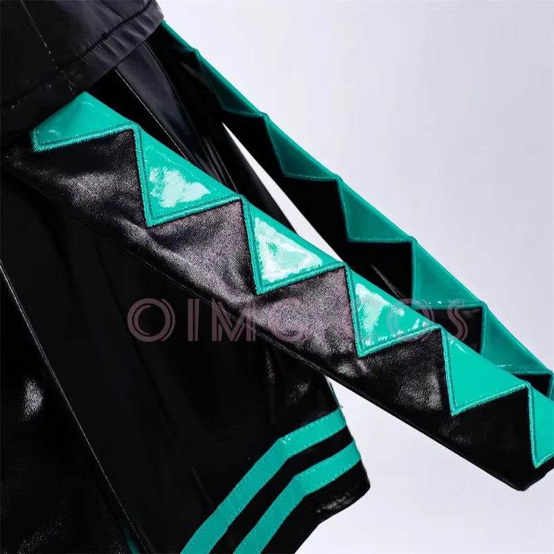 Mikuu Cosplay Dienstmädchen-Uniform Kostüme, Rollenspiel, Schwarz, Unisex - Bild 3