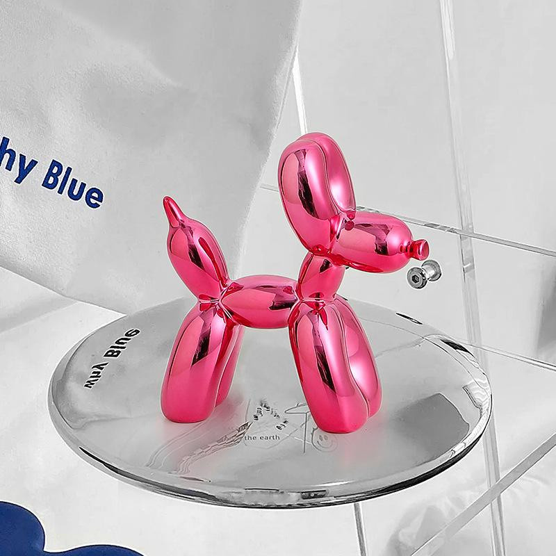 Kreative Galvanik Mini Ballon Hund Desktop Ornament zur Dekoration für Wohnzimmer und Büro, Mehrfarbig - Bild 2