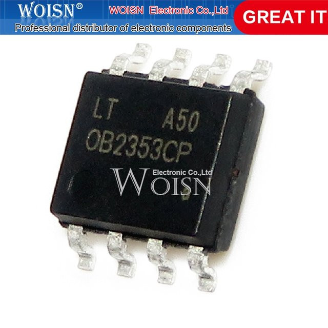 10 Stück Chipsatz OB2353CP OB2353 in Schwarz (SOP-8) - Bild 1