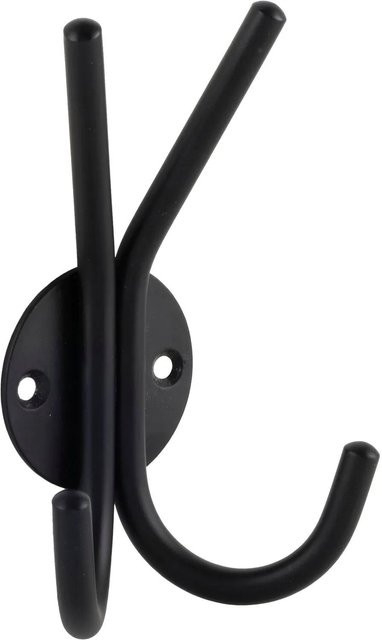 Technik Team Huthaken Eirene aus Stahl in Schwarz Matt, Breite: 8,3 cm, Höhe: 13,0 cm - Bild 1