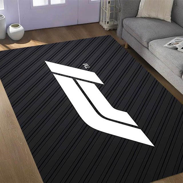 NostalgicHub Anti-Rutsch-Teppich Formel 1 Speed-Ikone in Schwarz aus Polyester, B x B: 120 x 160 cm - Bild 1