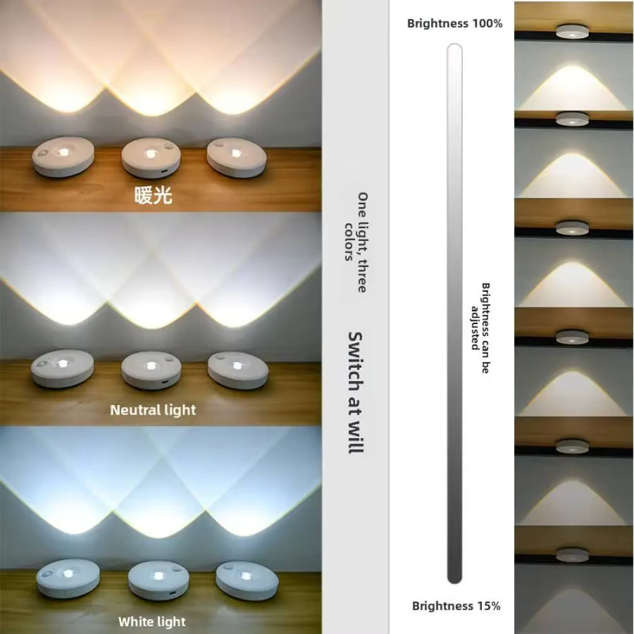 Kabelloses LED-Nachtlicht mit Fernbedienung und RGBW-Funktion, Batteriebetriebene Unterbauleuchte für Küche und Möbel, Weiß - Bild 5