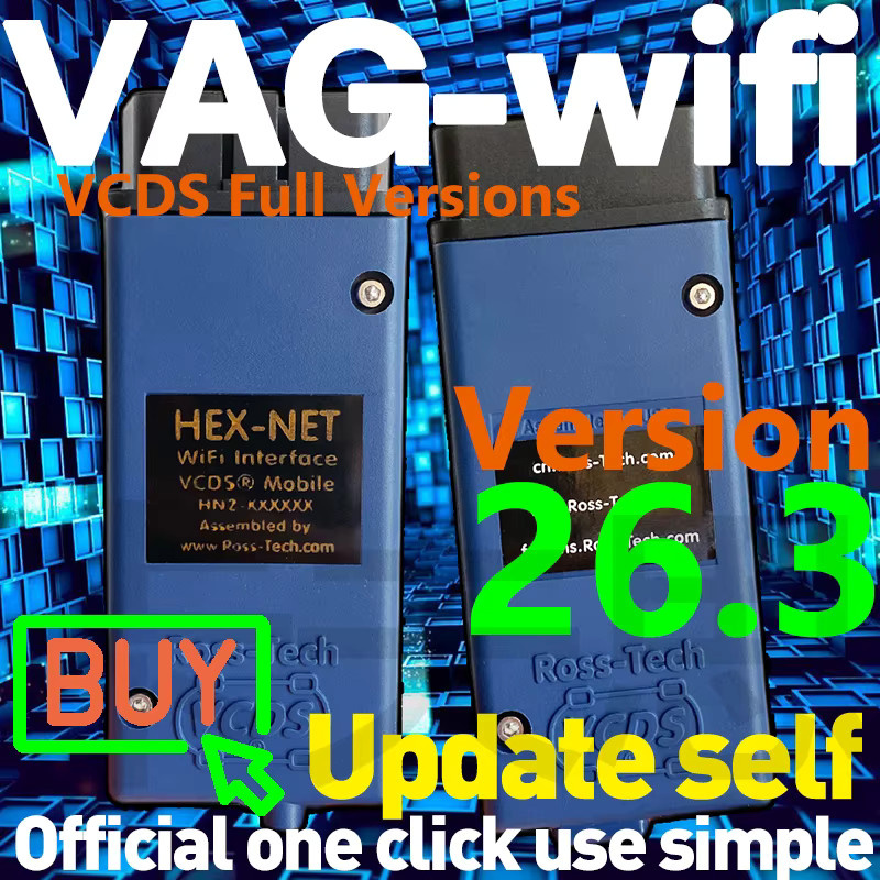 VCDS VAG-COM NO Loader Program V2 mit VCI HEX-NET AP-Modus und HEX-V2 Upgrade für VW, Audi, Seat und Skoda mit vollen Funktionen und unbegrenzten VINs in Blau - Bild 4