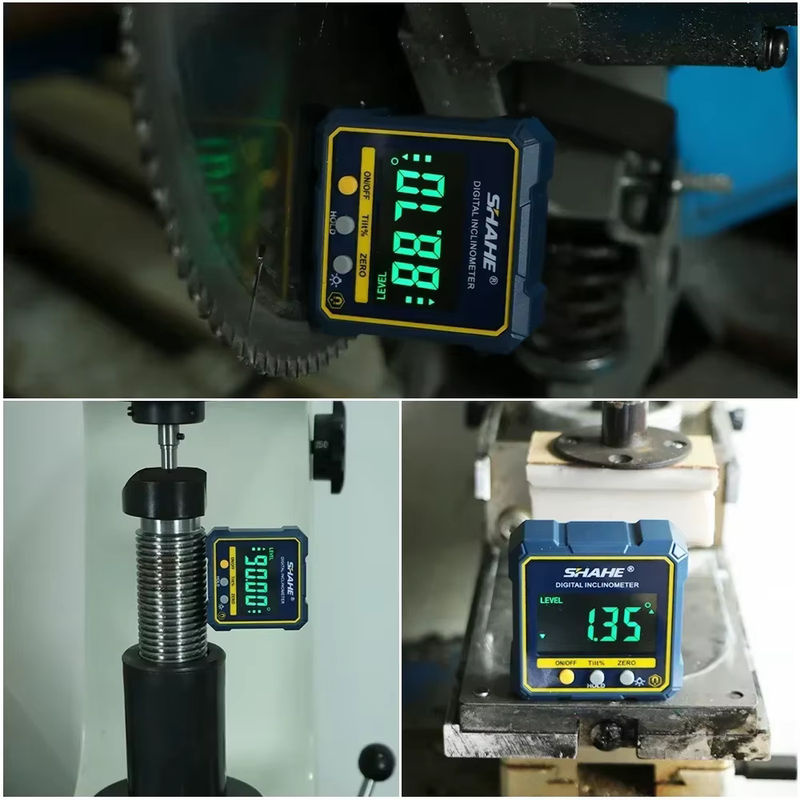SHAHE Digitaler Winkelmesser mit magnetischer Basis und Hintergrundbeleuchtung als Neigungsmesser und Wasserwaage - Bild 5