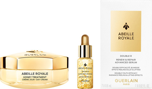 Guerlain Abeille Royale Cream Trio Set, Day Cream 50 ml, Youth Watery Oil 5 ml, Double R Advanced Serum 7 x 0,6 ml - Bild 1