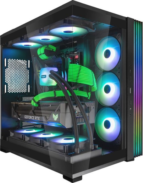 ONE GAMING Gaming PC IN121 in Schwarz mit RTX 5070 Ti, Intel Core i5-14600KF, 32GB RAM, 1 TB NVMe SSD und Windows 11 - Bild 1