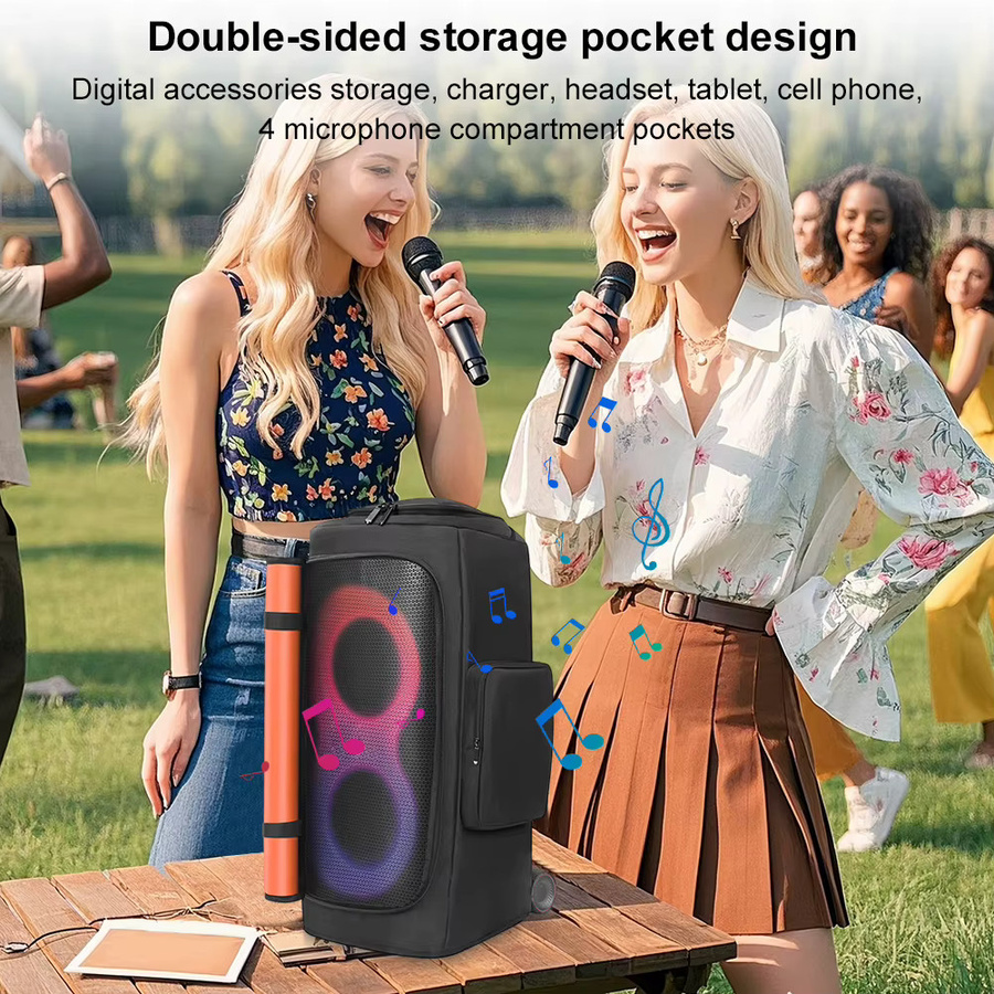 Shunmaii Wasserdichte Lautsprechertasche für JBL Partybox 310 und 320 in Schwarz - Bild 5