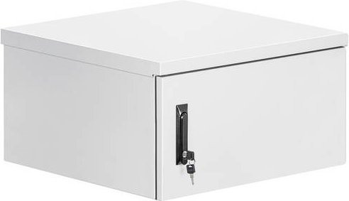 Intellinet 19 Zoll Industrie-Gehäuse Wandverteiler IP55 mit integrierten Lüftern, Grau RAL7035, B x H x T: 615 x 370 x 600 mm - Bild 1
