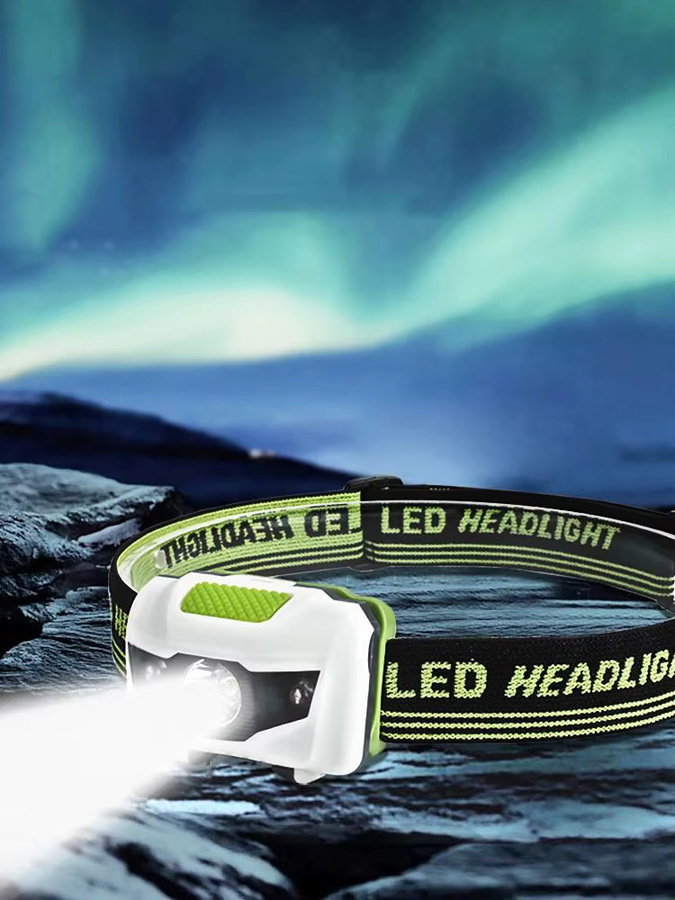 Boruit Mini LED Scheinwerfer mit AAA-Batterie, wasserdichte Taschenlampe für Camping, Jagd und Angeln in Weiß - Bild 5