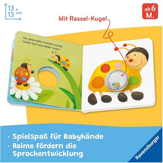 Meine bunten Ri-Ra-Rasseltiere, Pappbilderbuch - Bild 1