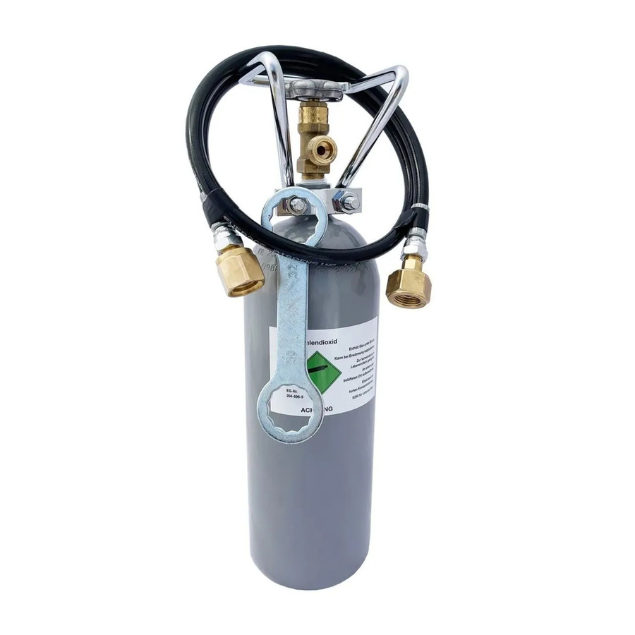 Ich-Zapfe CO2-Komplettset für Sodastream mit 2 kg Kohlensäureflasche, Schlauchadapter und Kohlensäureschlüssel in Grau - Bild 2