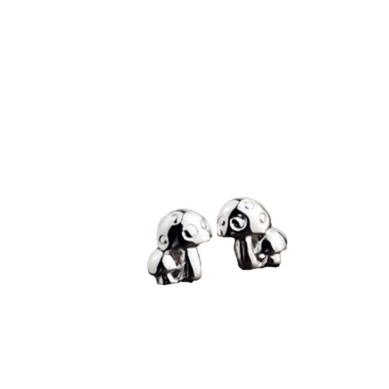 GaGa-Duck Ohrstecker, 925 Silber, doppeltes Pilzmotiv - Bild 5