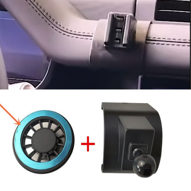 Magnetische Handyhalterung aus ABS-Kunststoff für Land Rover Defender (Modelle 2020-2024) in Schwarz - Bild 1