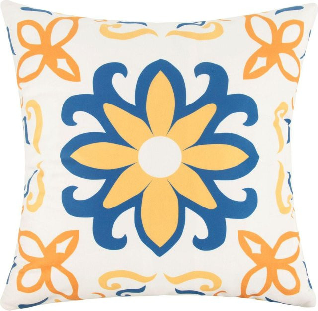 4er-Set JMG Clothing Kissenbezüge Boho Geometrisches Design, wasserabweisend, Farbe: Weiß, B/T/H: 45 x 45 x 0 cm - Bild 1
