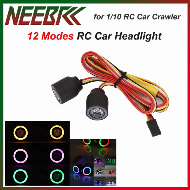 NeebRC RC Auto Scheinwerfer, 1:10, 2LED Lichter, 12 Modi - Bild 1