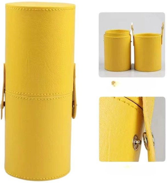 NATAWA Pinsel-Organizer aus Leder, Gelb, Unisex - Bild 1