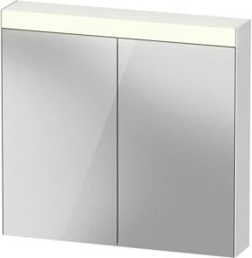 Duravit Uni Spiegelschrank Bett mit LED-Beleuchtung, 2 Türen und Steckdoseneinheit, B/T/H: 81 x 14,8 x 76 cm - Bild 1