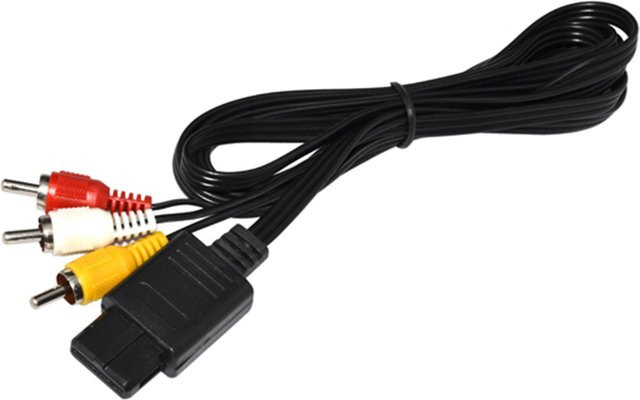 3RCA Audio Video Kabel für N64, GameCube und SNES in Multicolour - Bild 1