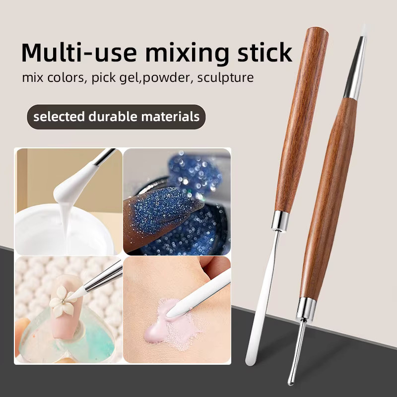 LUSLUKING Dual-Kopf Sandelholz Nagel Sculpting Stift, Unisex - Bild 3
