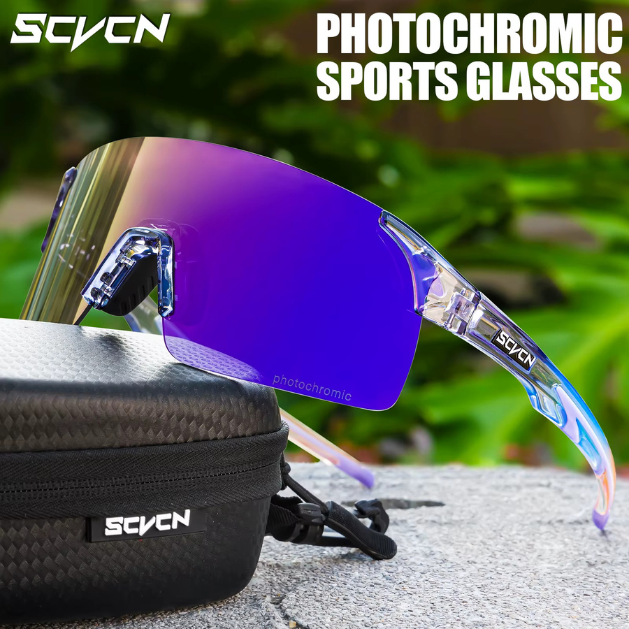 SCVCN Sportsonnenbrille, randlos, multicolor, Kunststoff - Bild 5