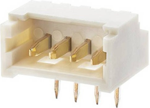 Molex Einbau-Stiftleiste Standard 53048-1050 in Weiß mit Goldkontakten - Bild 1