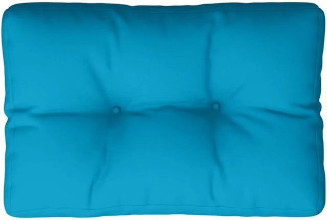 vidaXL Palettenkissen Hellblau aus Polyester, wasserabweisend und UV-beständig, B/T/H: 50 x 40 x 12 cm - Bild 1