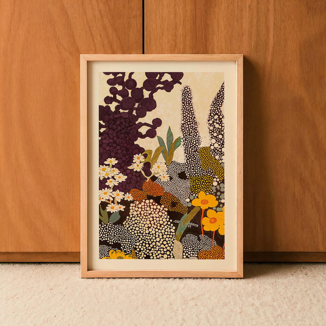 Modernes botanisches Wildblumen-Poster von SHENCHEN, abstraktes Natur-Wandkunst-Design in Mehrfarben, ungerahmter Papierdruck für dein Wohnzimmer oder Schlafzimmer - Bild 1