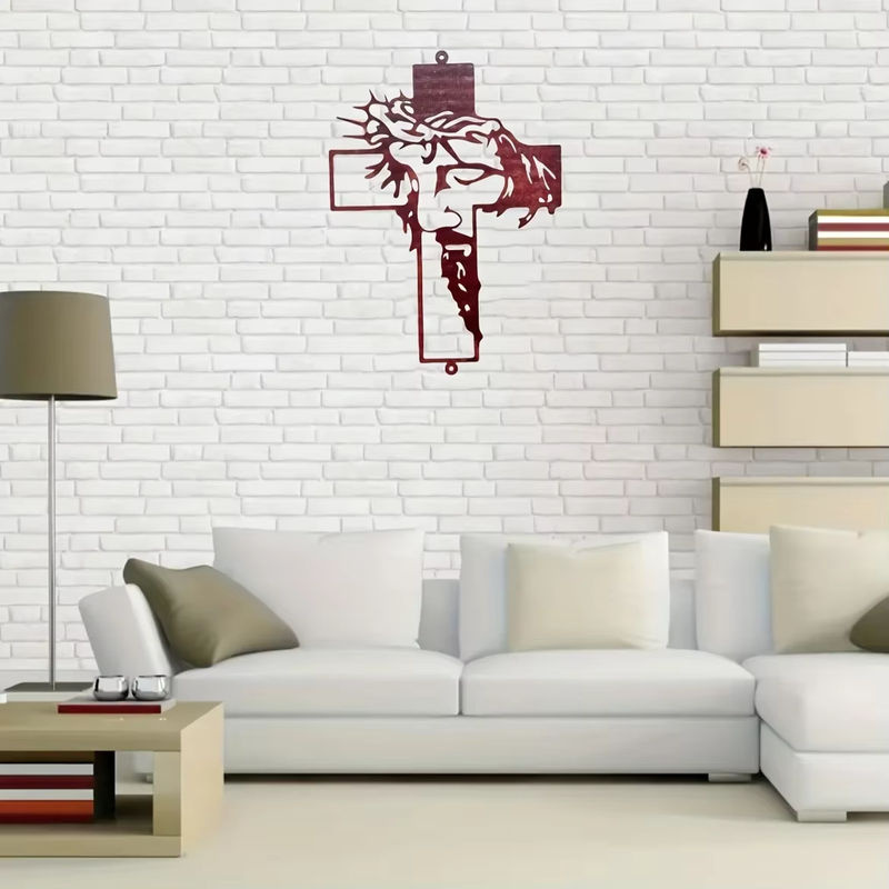 CIFBUY Metall-Kreuz-Wanddekoration in Schwarz für Ostern und Erntedank - Bild 5