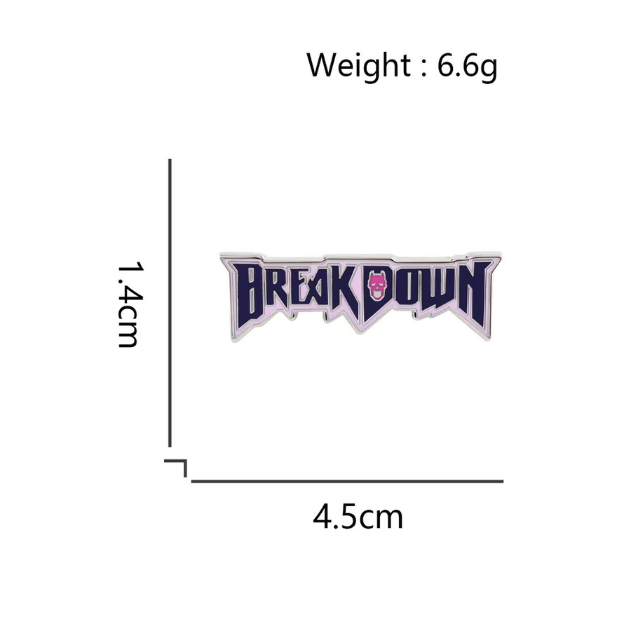 Brosche Jojo Bizarre Adventure Theme Song Break Down Emaille, Unisex - Bild 2