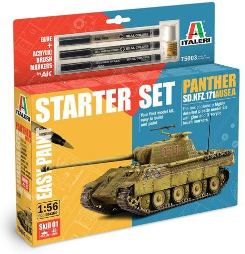 Italeri Sd.Kfz.171 Panther Ausf.A, Modellset, 1:56 - Bild 1
