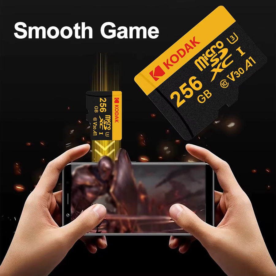 Kodak Micro SD Speicherkarte 64 GB Class10 U3 V30 A1 in Schwarz - Bild 1