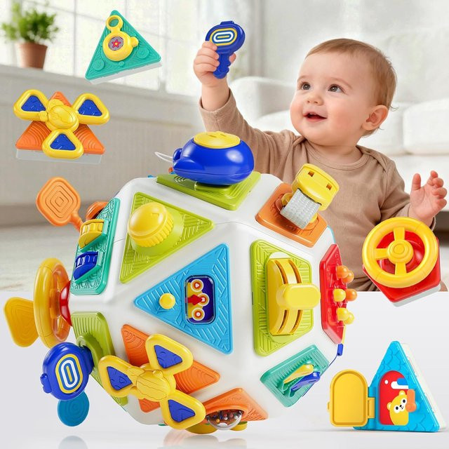 BizyKoady 22-in-1 Busy Cube-Spielzeug, Montessori-Sensorspielzeug, ab 1 Jahr - Bild 1