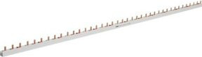 Hager Kammschiene KB380Q 3-polig, Stift, 16qmm, silber, Länge: 1000 mm - Bild 1