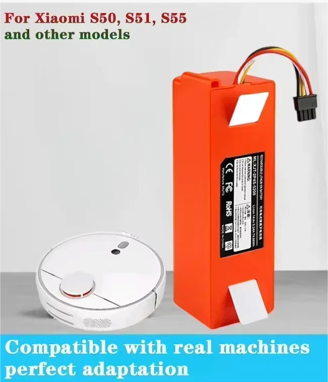 Roborock Original Ersatzakku 12800mAh 14,4V für Xiaomi Robot S50 S51 S55 T60 - Bild 5