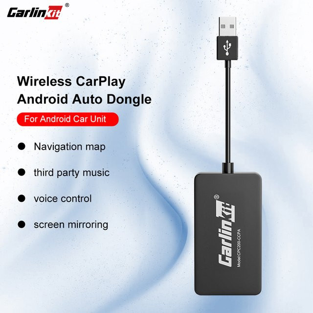 Carlinkit Wireless CarPlay und Android Auto Adapter in Schwarz mit USB-C Anschluss für Navigation und Spotify - Bild 1