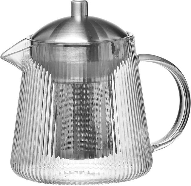Ritzenhoff & Breker Teekanne Jive aus Glas mit Edelstahl-Infuser, transparent, 800 ml - Bild 1