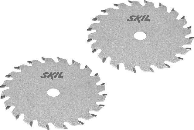 Skil 2-teiliges Sägeblatt-Set für Kreissägen, hartmetallbestückt, Silber, Durchmesser: 85 mm, Werkzeugaufnahme: 10 mm - Bild 1