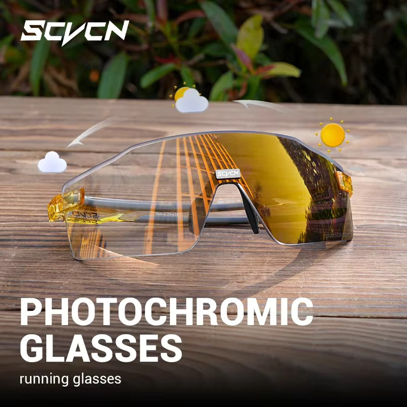 SCVCN Photochrome Sportsonnenbrille, Unisex, multicolour, Kunststoff - Bild 5