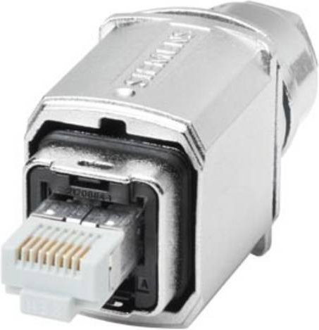 Siemens IE FC RJ45 Plug PRO Fast-Connect Push-Pull-Stecker Ethernet/LAN Farbe Silber 6GK1901-1BB21-6AA0 - Bild 1