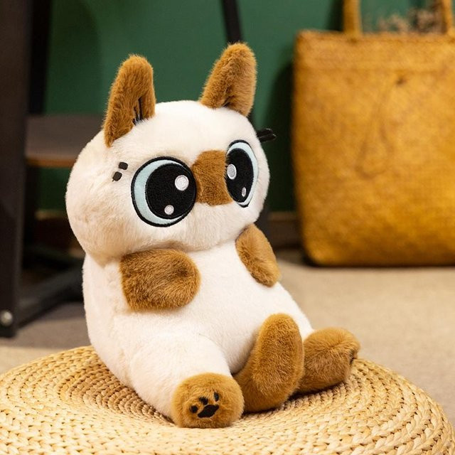 Yiran toy Siamkatzen-Kätzchen Stofftier, Plüsch / Textil, Weiß - Bild 1