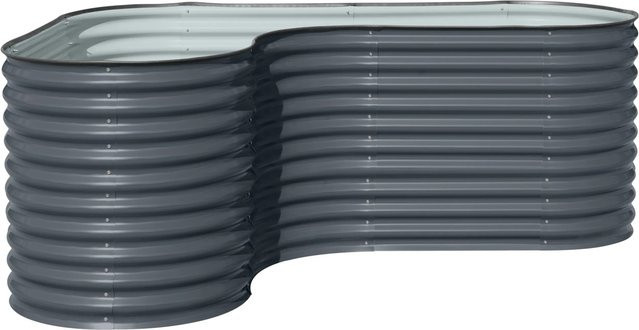 Westmann Metall Hochbeet Grow Faster in Anthrazit, B/T/H: 160 x 240 x 82 cm - Bild 1