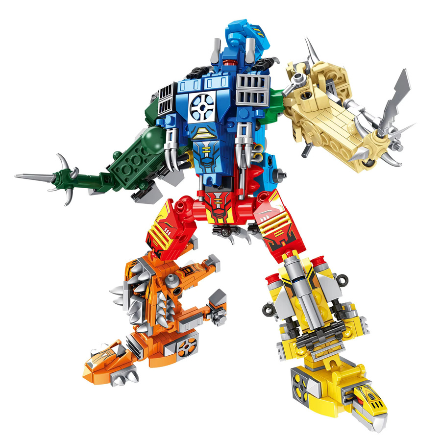 TYCOLE 8in1 Dinosaurier Transformation Roboter Bausteine Set, 821 Teile, Mehrfarbig - Bild 2